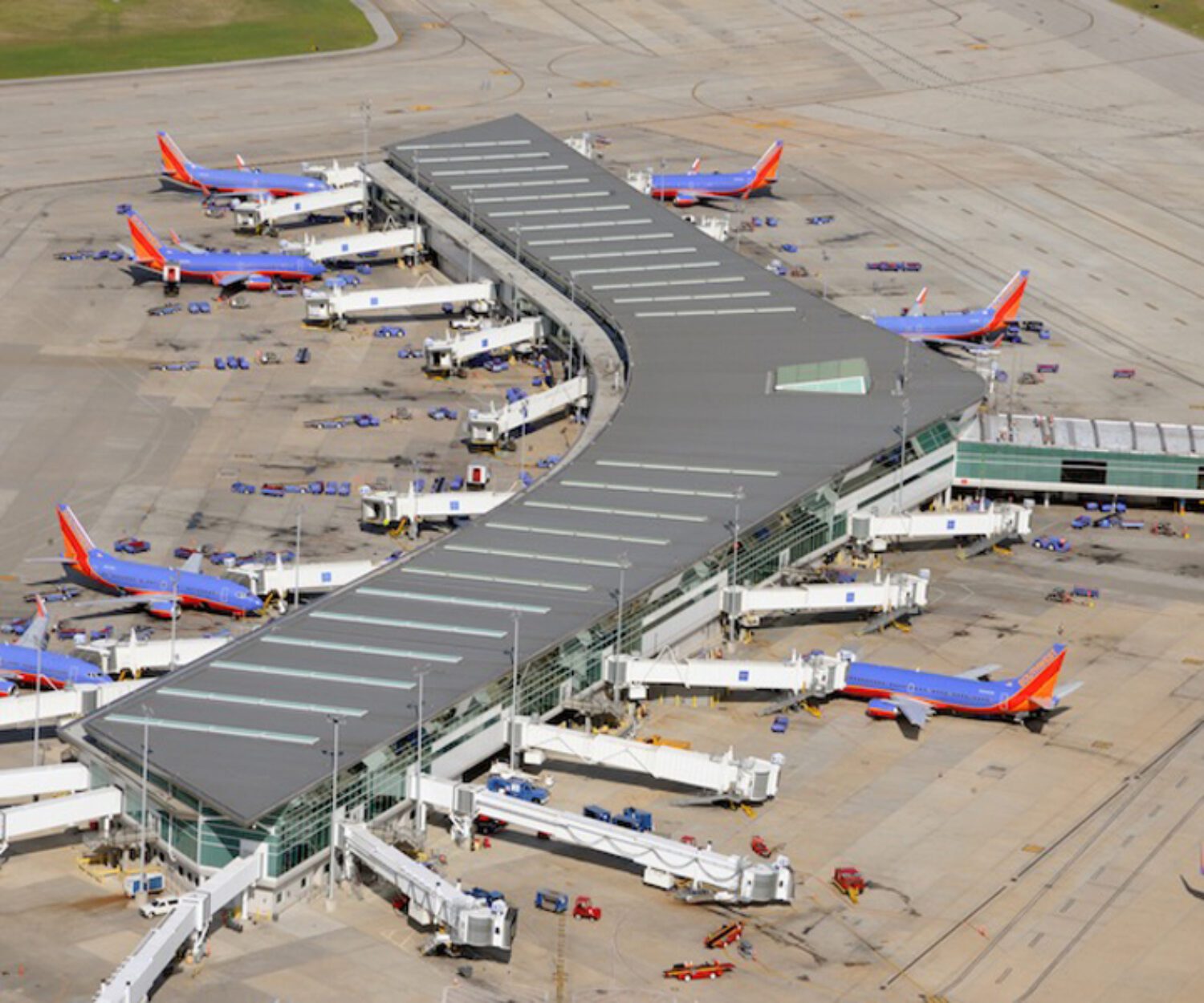 hobby airport zinc roof