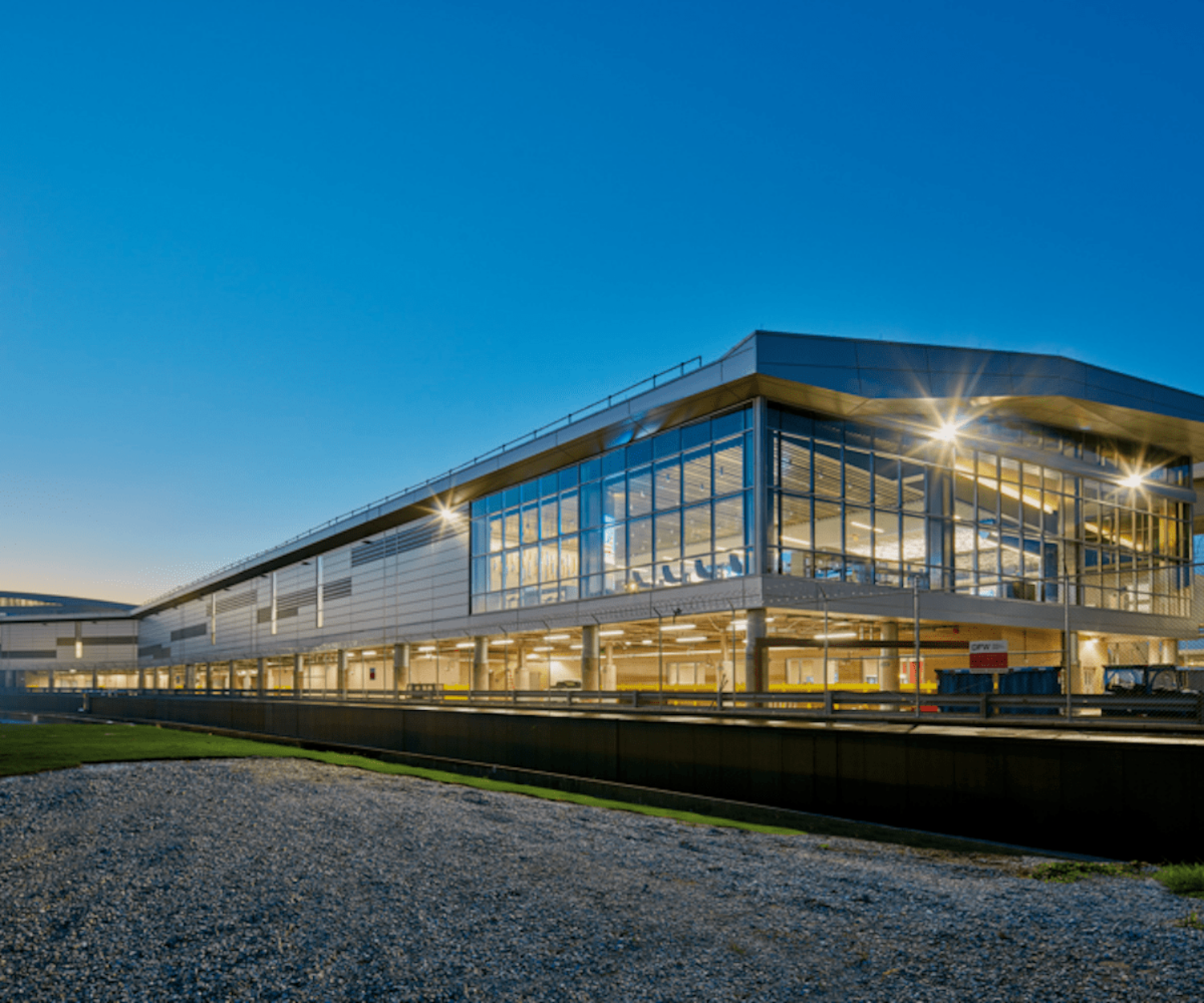 exterior metal wall panels DFW airport